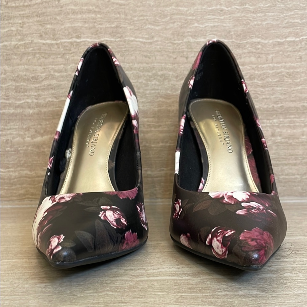 CHRISTIAN SIRIANO UEC Women’s Size 8.5 Floral Stiletto Pumps - Picture 7 of 9